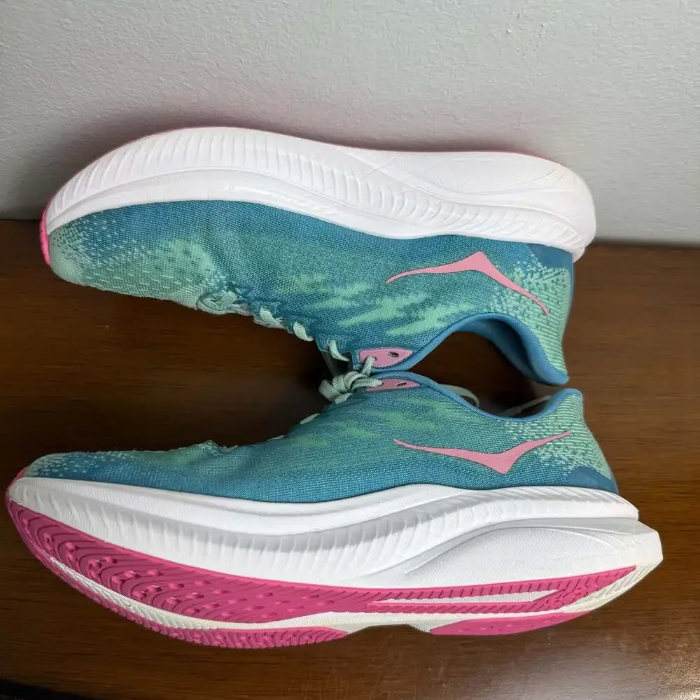 Hoka Mach 6 Jadeite/Alpine Blue Women's Running Shoes US Size 8.5B